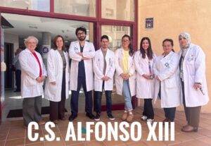 Grupo de profesionales de la salud en el C.S. Alfonso XIII