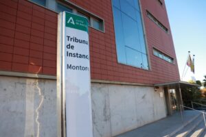 Fachada del Tribunal de Instancia de Montoro en Andalucía