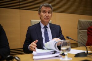 Alberto Núñez Feijóo durante su declaración en el Congreso sobre la tragedia de la dana