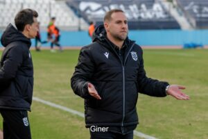 Javi Motos en sala de prensa tras victoria de U.D. Melilla