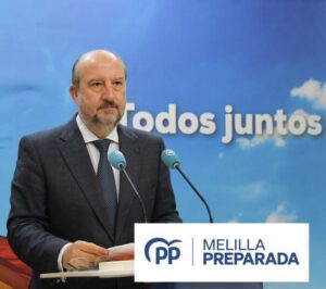 Juan José Imbroda en una rueda de prensa sobre la propuesta del PP