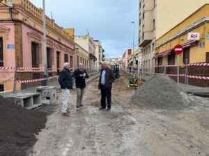 Obras de mejora en el entorno del Rastro y colegio Mediterráneo en Melilla