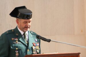Teniente general de la Guardia Civil Manuel Llamas Fernández en ceremonia