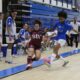 Jugadoras de Melilla Torreblanca en un partido de fútbol sala