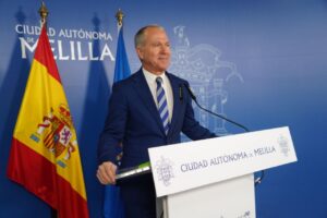 Miguel Marín en rueda de prensa sobre la delegada del Gobierno