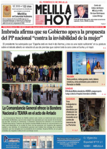 Portada del periódico Melilla Hoy del 18 de febrero de 2026