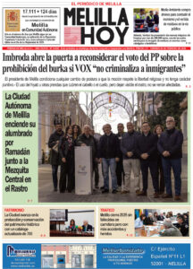 Portada del periódico Melilla Hoy del 20 de febrero de 2026