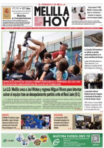 Portada del periódico Melilla Hoy del 23 de febrero de 2026.