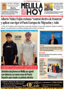 Portada del periódico Melilla Hoy del 24 de febrero de 2026