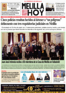 Portada del periódico Melilla Hoy del 17 de febrero de 2026