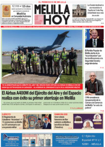 Portada del periódico Melilla Hoy del 21 de febrero de 2026