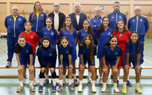 Equipo de selecciones femeninas Sub-14 de fútbol sala en Salou