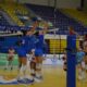 Jugadoras del Club Voleibol Melilla en un partido de liga