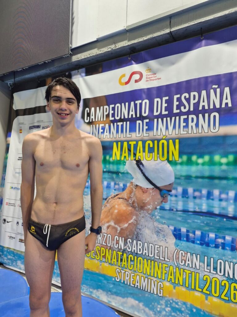 Rubén Román Muñoz en el Campeonato de España Infantil de Invierno