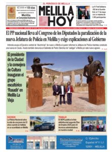 Portada del periódico Melilla Hoy del 27 de marzo de 2026 con noticias locales.