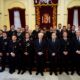 Grupo de bomberos con medallas en ceremonia en Melilla