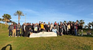 Grupo de jugadores del Club Amigos del Golf de Melilla en la segunda prueba de la Liga 2026