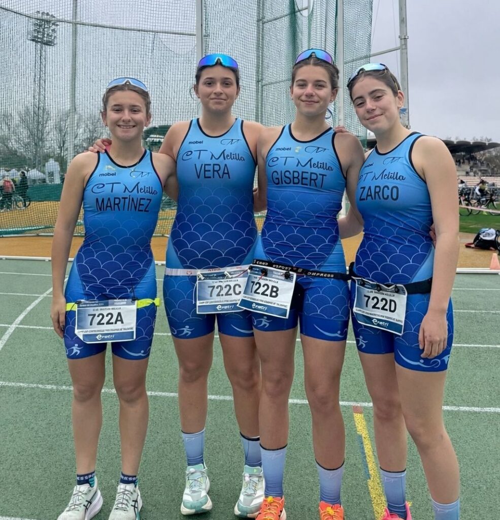 Cuatro mujeres del Club Triatlón Melilla en la Liga Talentos
