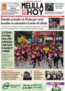 Portada del periódico Melilla Hoy del 9 de marzo de 2026