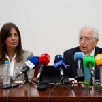 Fadela Mohatar y Juan José Imbroda en una conferencia de prensa