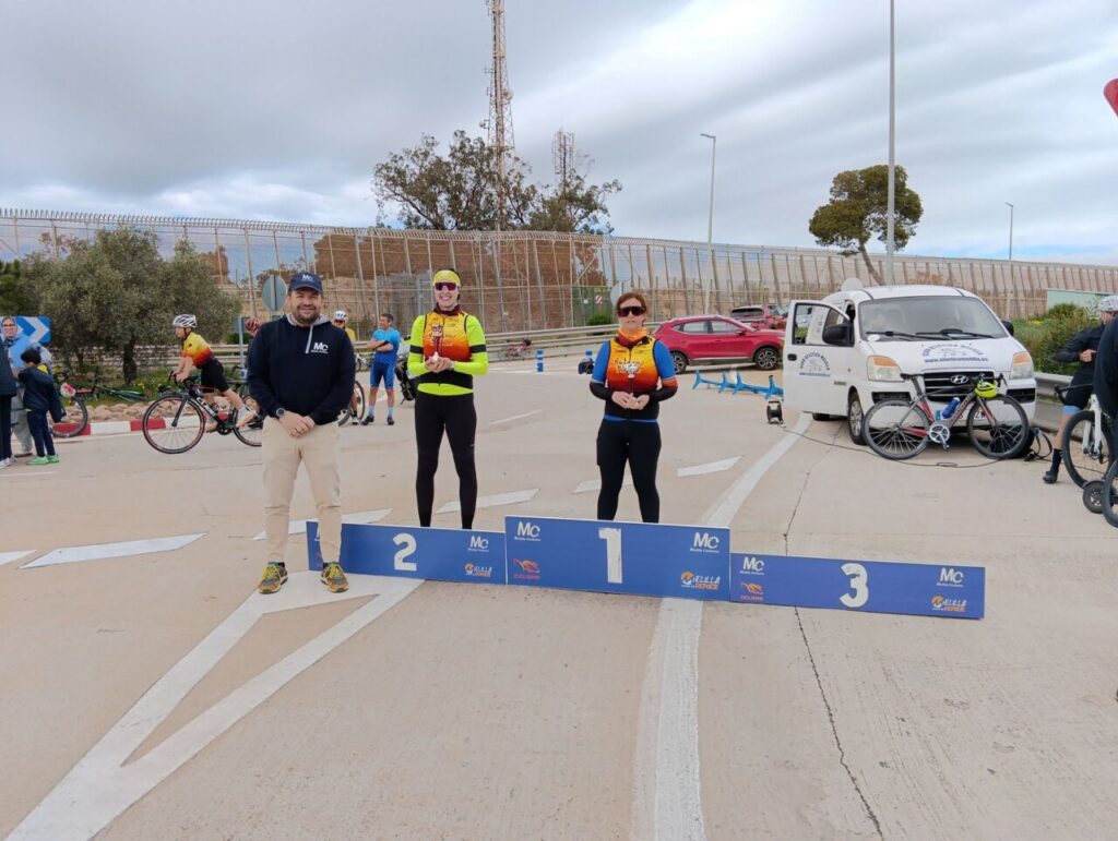 Participantes en el Trofeo Melilla Ciudad del Deporte de ciclismo