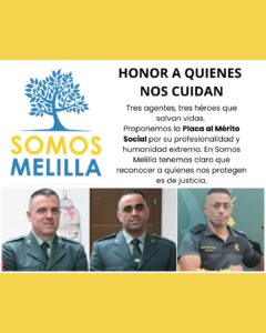 Tres agentes que salvan vidas en Melilla