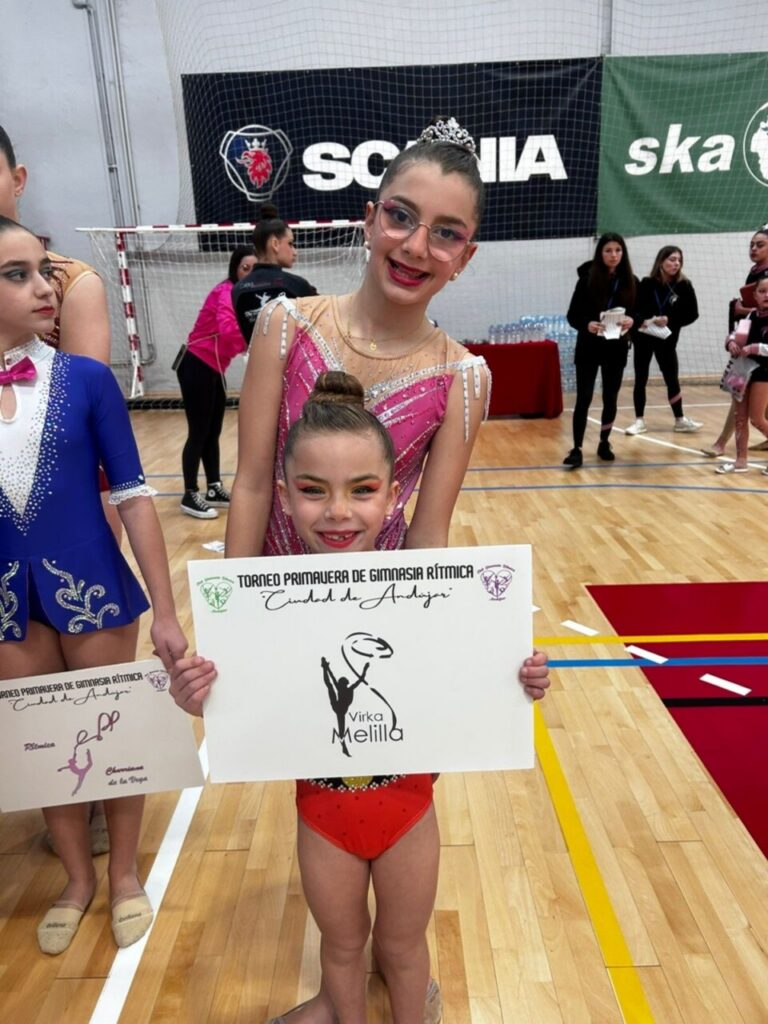 Gimnastas del Club Virka Melilla en el Torneo de Andújar