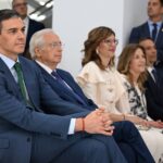 Pedro Sánchez, Juan José Imbroda y Sabrina Moh en la inauguración del hospital