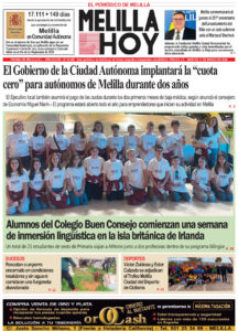 Portada del periódico Melilla Hoy del 17 de marzo de 2026