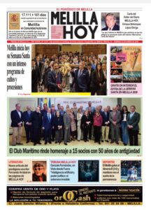 Portada del periódico Melilla Hoy del 29 de marzo de 2026 con noticias locales.
