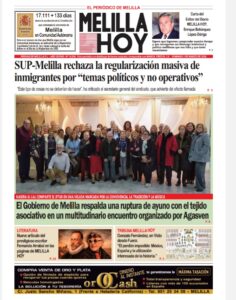 Portada del periódico Melilla Hoy del 1 de marzo de 2026 con noticias locales.