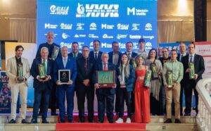 Grupo de premiados en la XXXII Gran Gala del Deporte en Melilla
