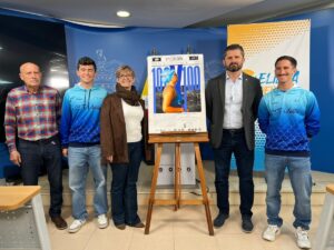 Presentación del evento de natación 100x100 CTM en Melilla