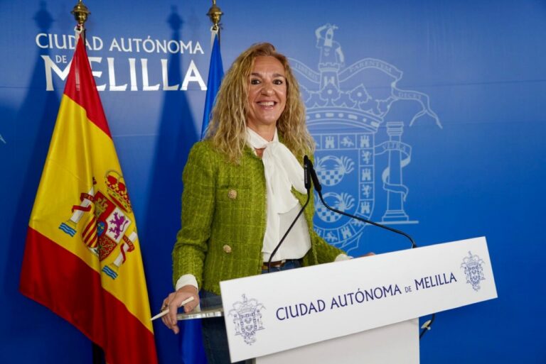 Esther Donoso en rueda de prensa sobre inversión en Melilla