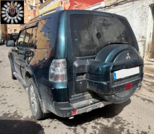 Todoterreno recuperado por la Policía Local en Melilla