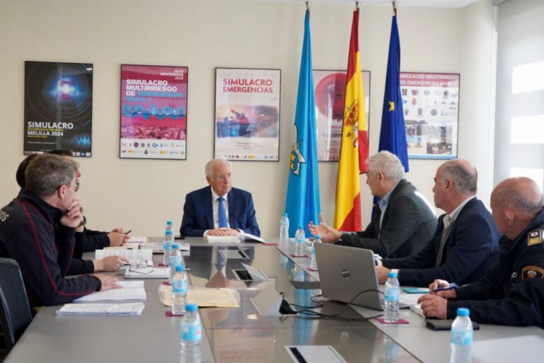 Reunión sobre el Plan Territorial de Emergencias en Melilla con autoridades locales