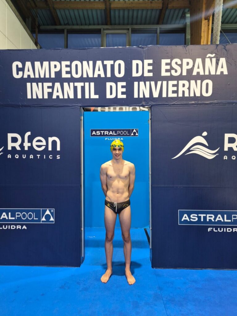Rubén Román en el Campeonato de España Infantil de Invierno