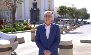José Miguel Tasende en Ceuta durante la reunión de VOX