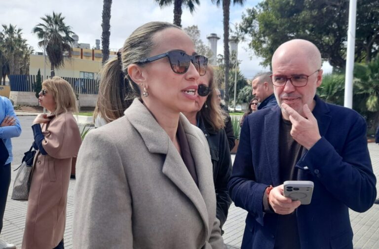 Unai Sordo hablando sobre reivindicaciones laborales en Melilla