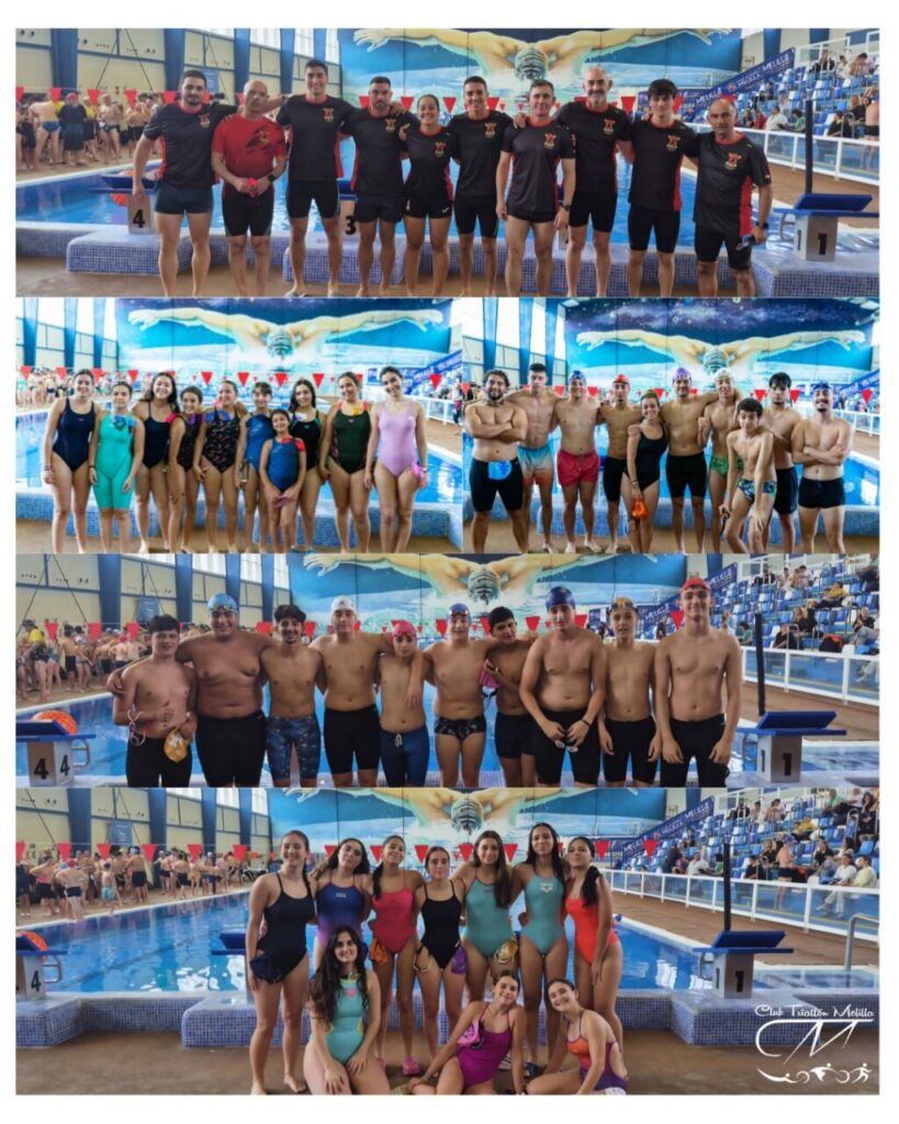 Participantes del Club Triatlón Melilla en la competición 100x100 CTM