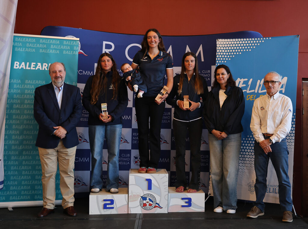 Ceremonia de entrega de premios del Campeonato de España de Ilca6 en Melilla