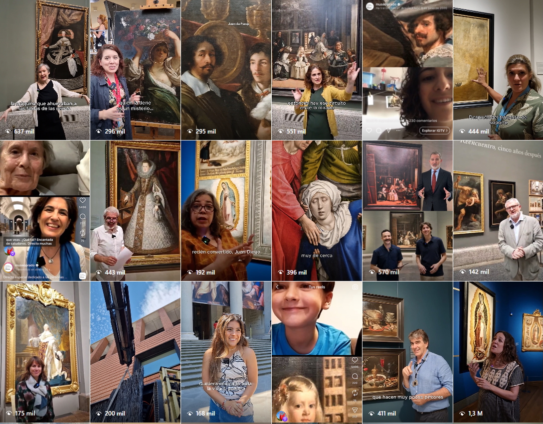 Visitas y actividades en el Museo del Prado, premiado por su presencia en redes sociales.