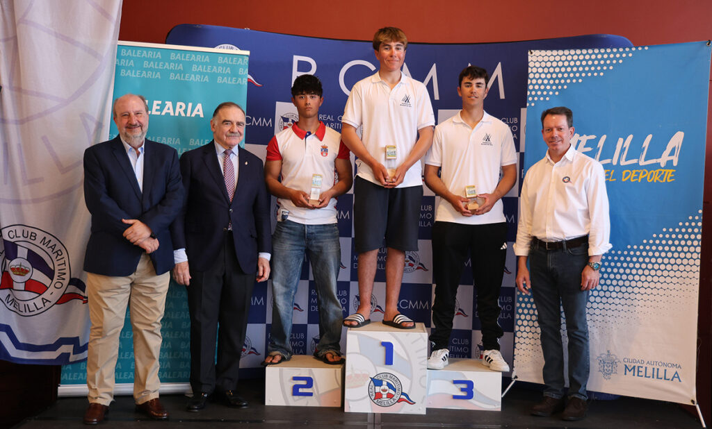 Ceremonia de entrega de premios del Campeonato de España de Ilca6 en Melilla
