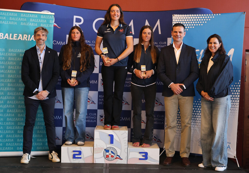 Ceremonia de entrega de premios del Campeonato de España de Ilca6 en Melilla