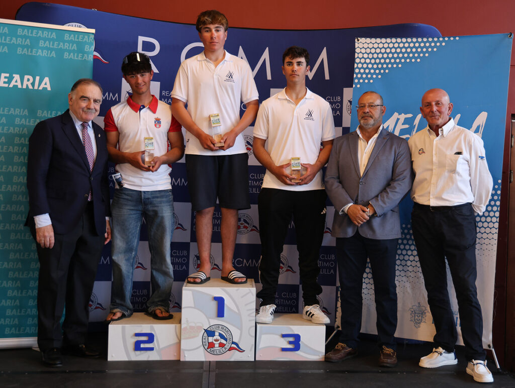Ceremonia de entrega de premios del Campeonato de España de Ilca6 en Melilla