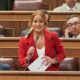 Sofía Acedo del PP hablando en el Parlamento sobre leyes y propuestas