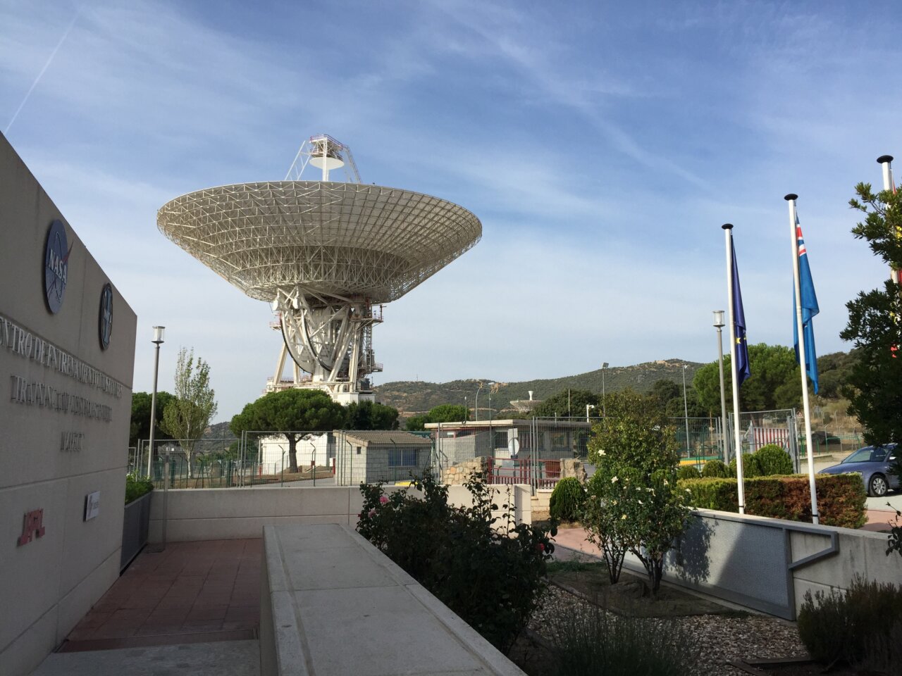 Antena del centro de comunicaciones espaciales del INTA en Robledo de Chavela