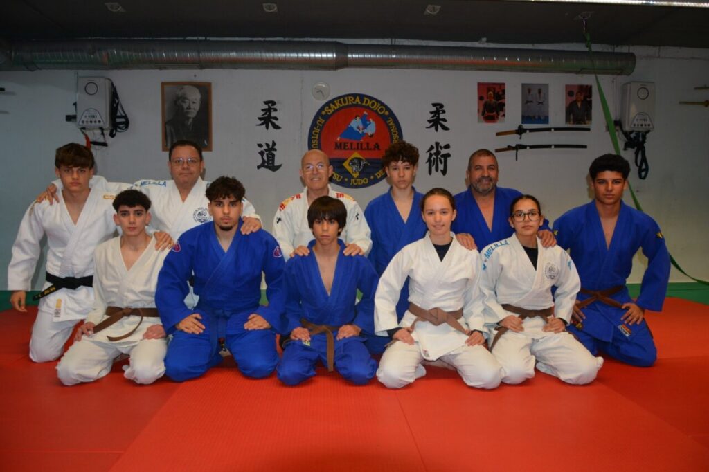 Judokas del Club Sakura Melilla en el Nacional Escolar de Judo