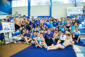 Participantes del Club Triatlón Melilla en el evento 100x100 CTM