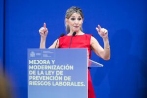 Yolanda Díaz presenta la reforma de la Ley de Prevención de Riesgos Laborales